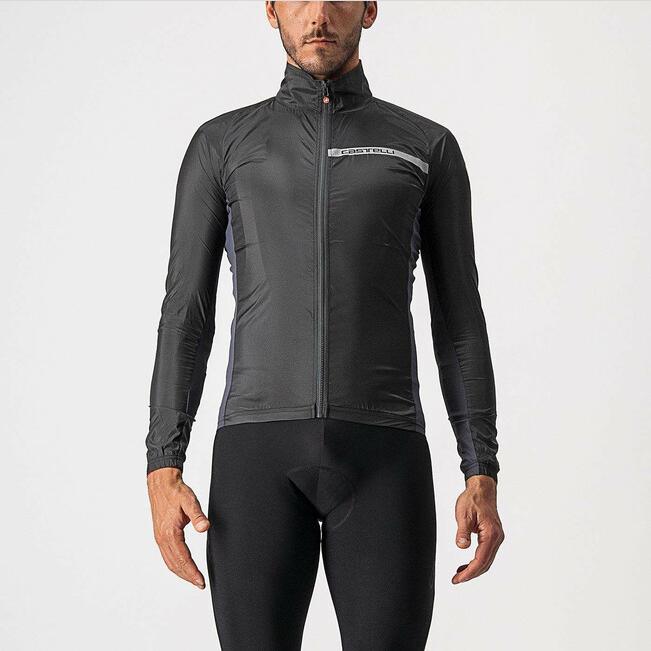 castelli castelli mantellina squadra stretch jkt nero