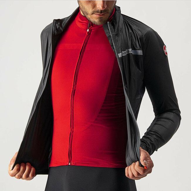 castelli castelli mantellina squadra stretch jkt nero