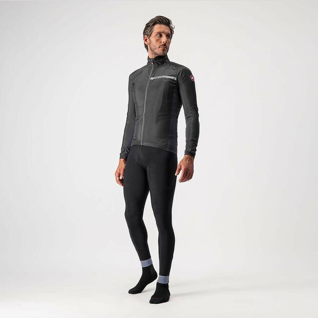 castelli castelli mantellina squadra stretch jkt nero