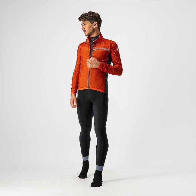 castelli castelli mantellina squadra stretch jkt rosso