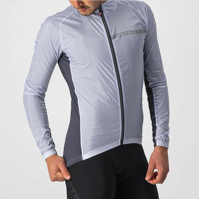 castelli castelli mantellina squadra stretch jkt grigio