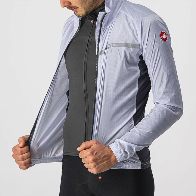 castelli castelli mantellina squadra stretch jkt grigio