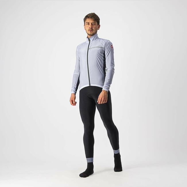 castelli castelli mantellina squadra stretch jkt grigio