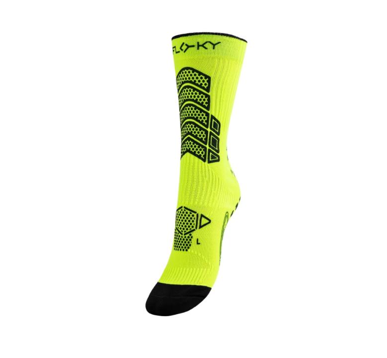 floky floky calza calcio axsist - giallo fluo