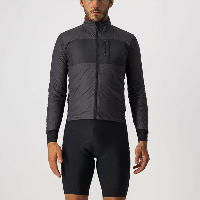 castelli castelli giacca unlimited puffy jkt grigio scuro nero