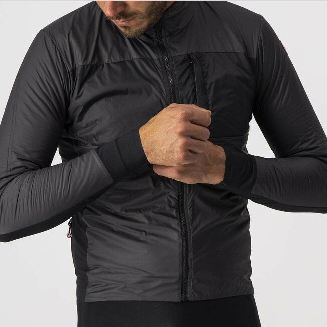 castelli castelli giacca unlimited puffy jkt grigio scuro nero