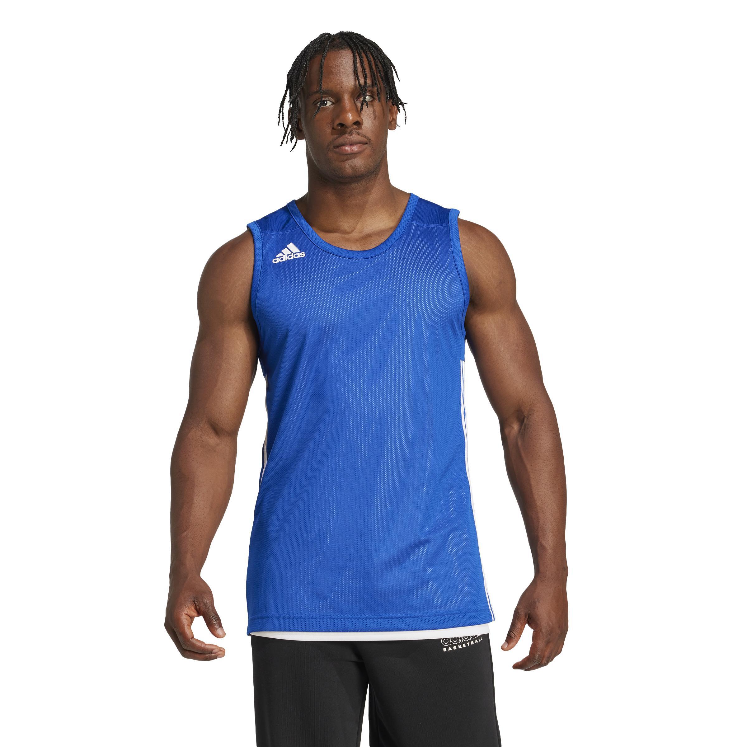 ADIDAS MAGLIA BASKET 3G SPEE REV JRS AZZURRO UOMO DY6593