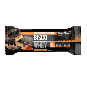 Ethicsport barretta bisco whey caramello/nocciola