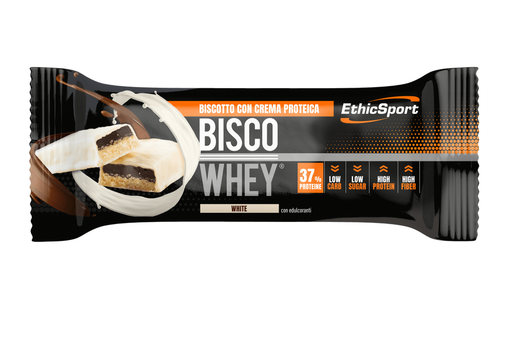 ethic sport ethicsport barretta bisco whey cioccolato bianco - foto 1