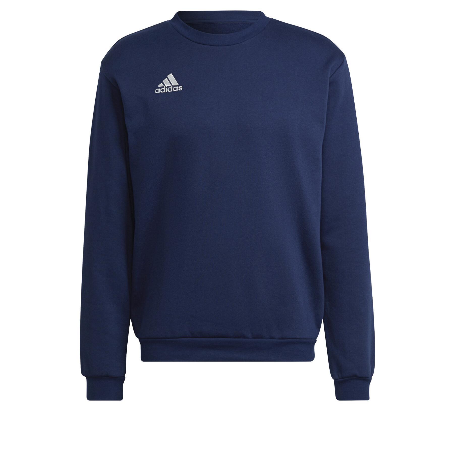 ADIDAS FELPA ENTRADA22 GIROCOLLO  UOMO H57480 BLU SCURO