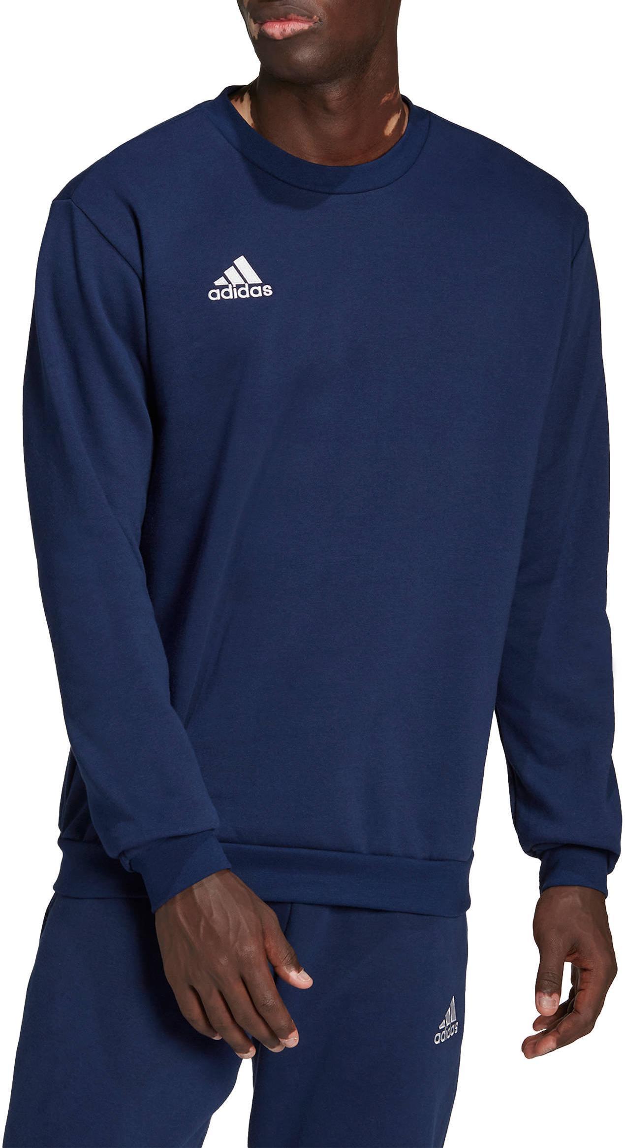 ADIDAS FELPA ENTRADA22 GIROCOLLO  UOMO H57480 BLU SCURO