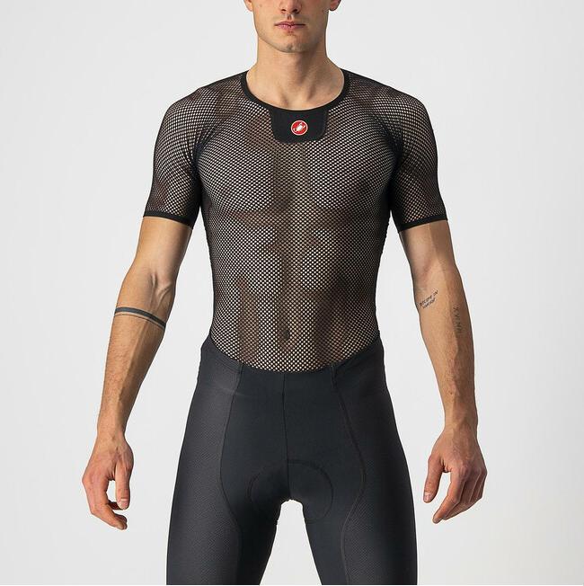 castelli castelli maglia intima core mesh 3 ss nero