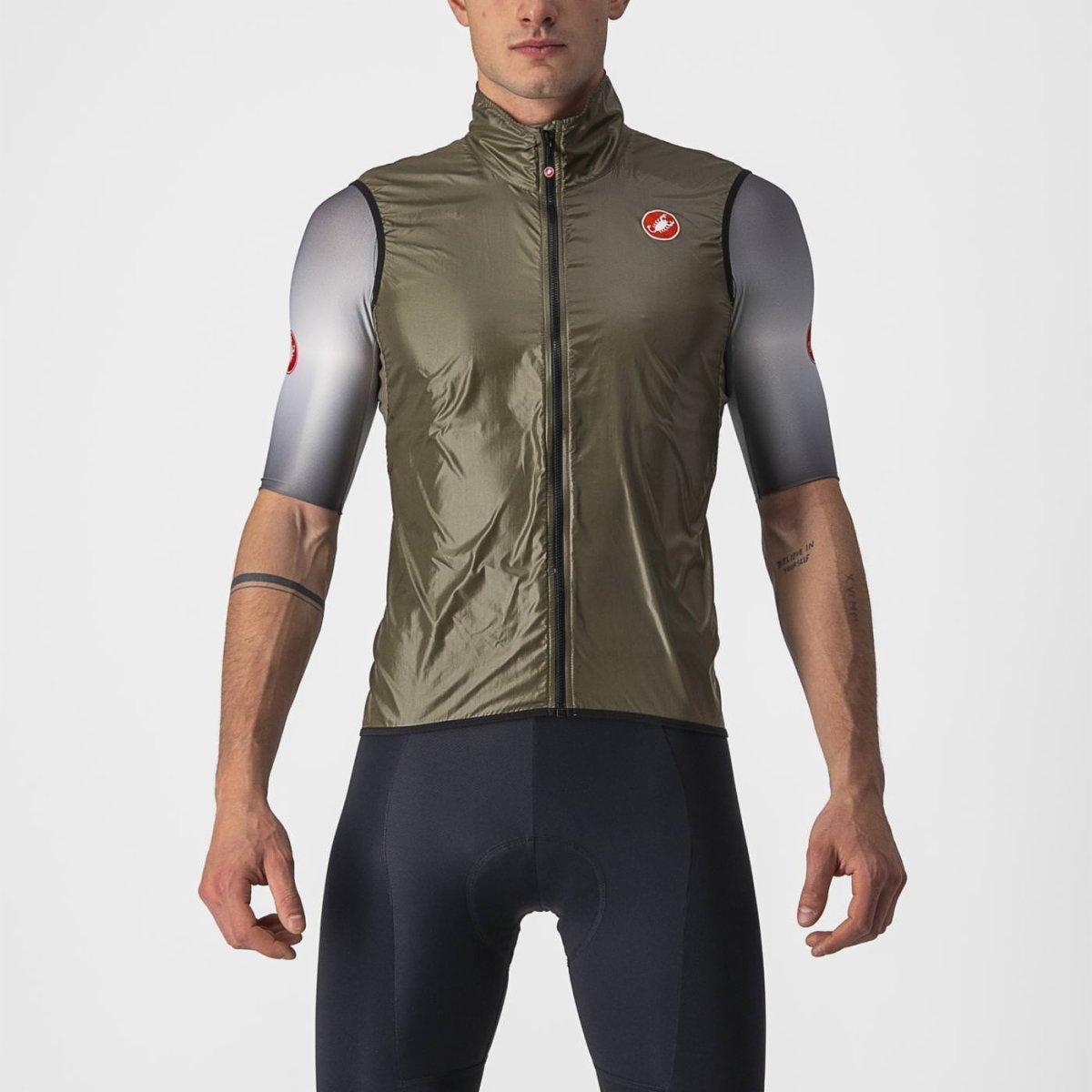 castelli castelli aria vest - moss brown - foto 1