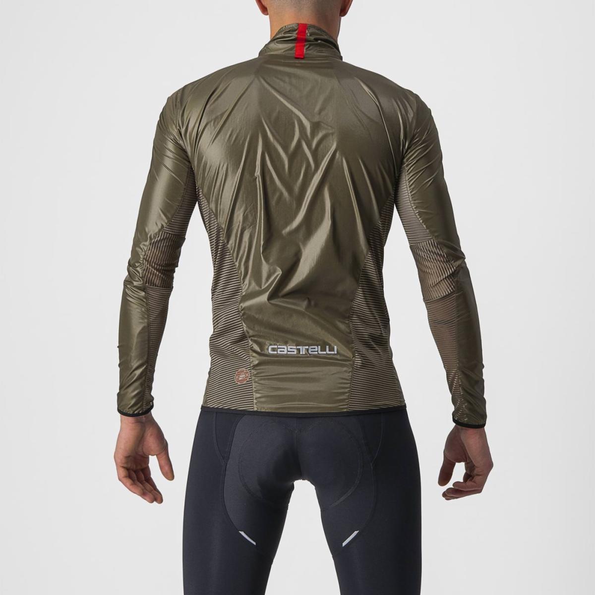 castelli castelli mantellina aria shell jacket verde