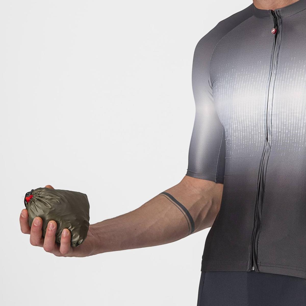 castelli castelli mantellina aria shell jacket verde