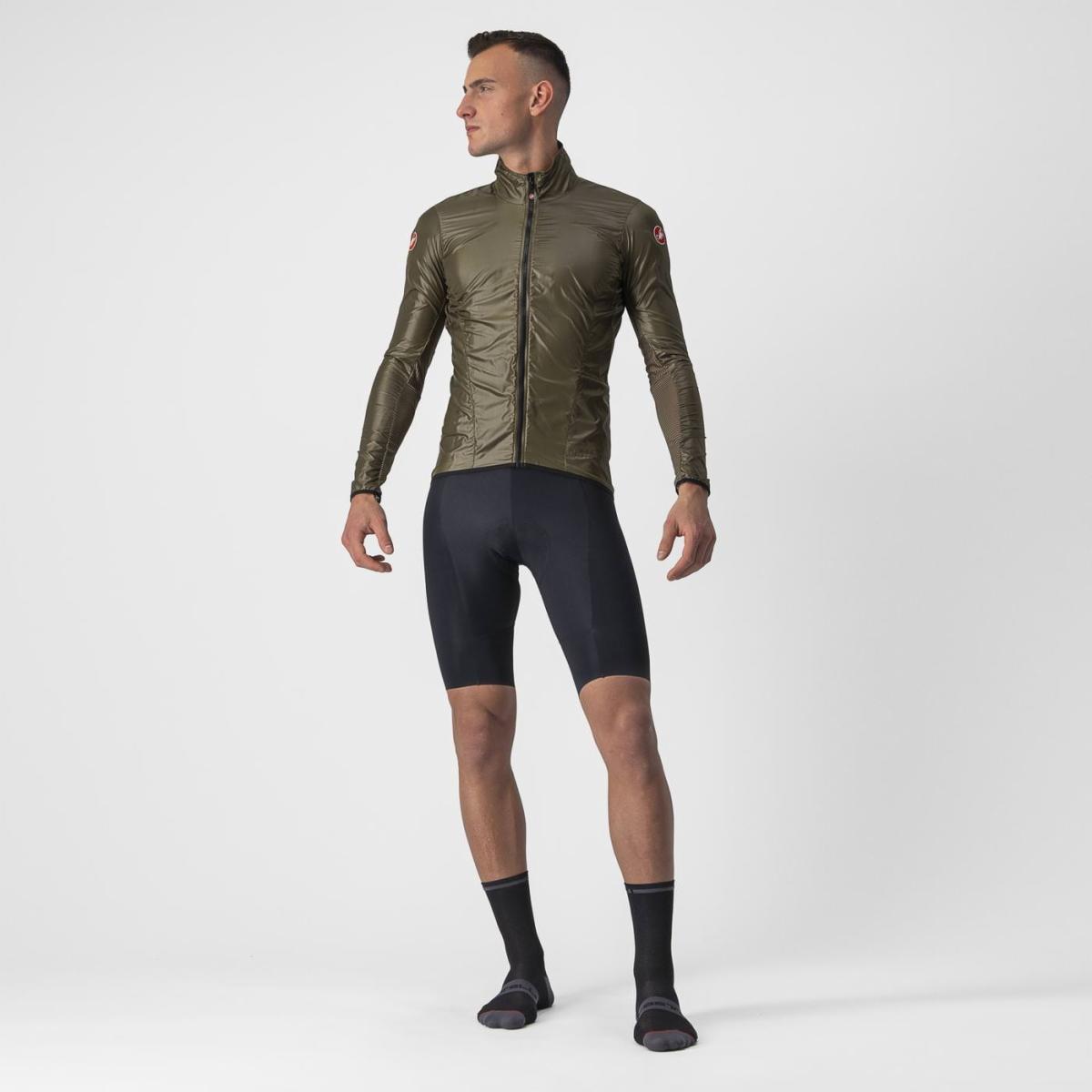 castelli castelli mantellina aria shell jacket verde