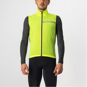 Smanicato antivento squadra stretch vest giallo fluo'