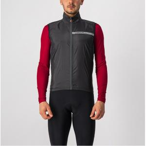 Mantellina smanicata squadra stretch vest light nero