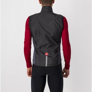 Mantellina smanicata squadra stretch vest light nero