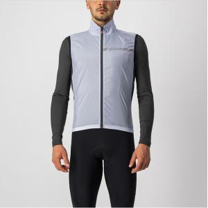 Smanicato antivento squadra stretch vest grigio