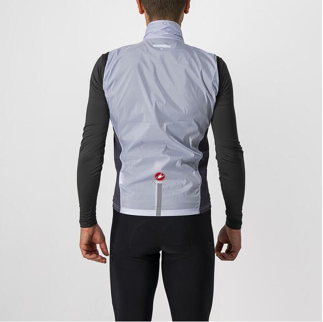 castelli castelli smanicato antivento squadra stretch vest grigio