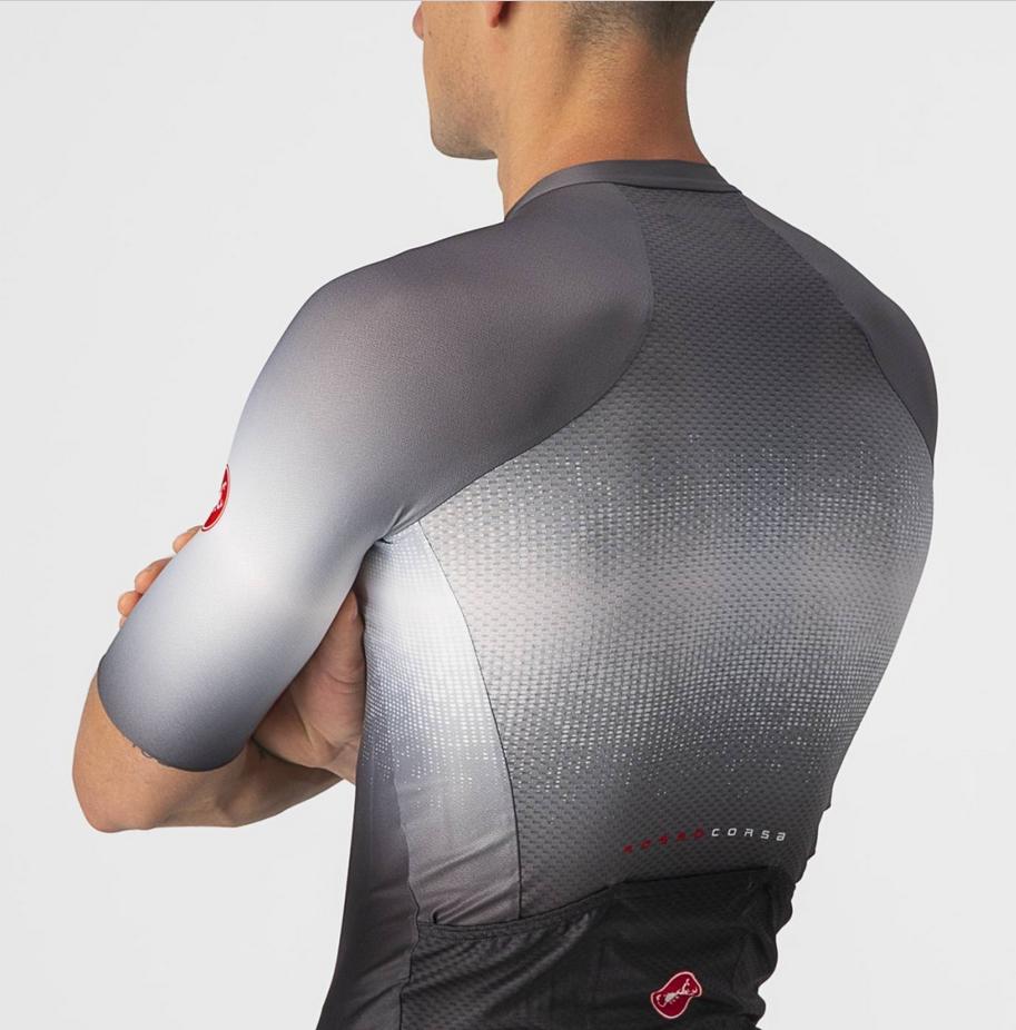 castelli castelli maglia aero race 6.0 jersey nero grigio