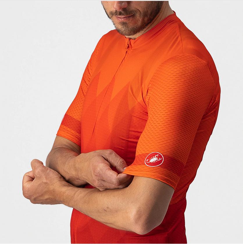 castelli castelli maglia m/c  a tutta jersey rosso