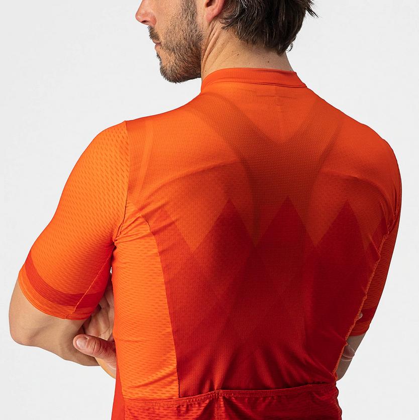 castelli castelli maglia m/c  a tutta jersey rosso