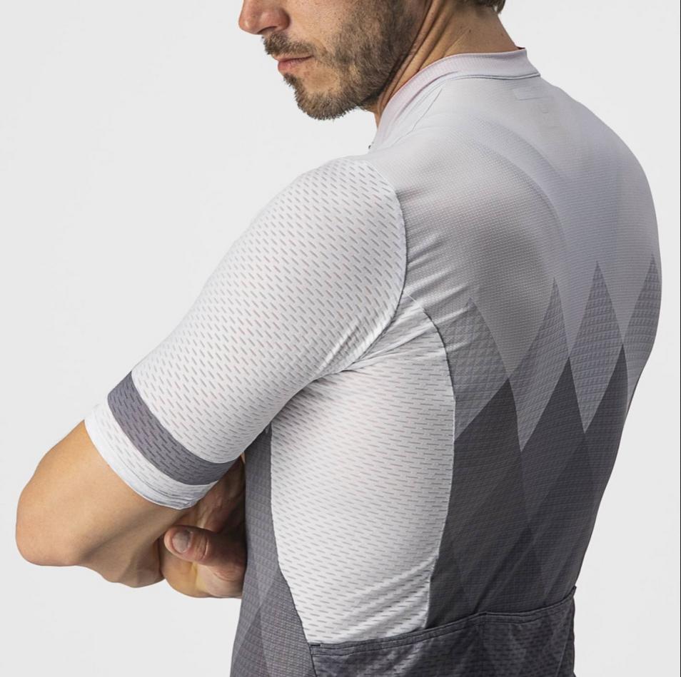 castelli castelli maglia m/c a tutta jersey grigio chiaro grigio scuro