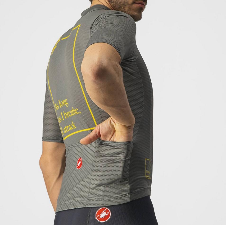 castelli castelli maglia m/c breathe attack jersey verde