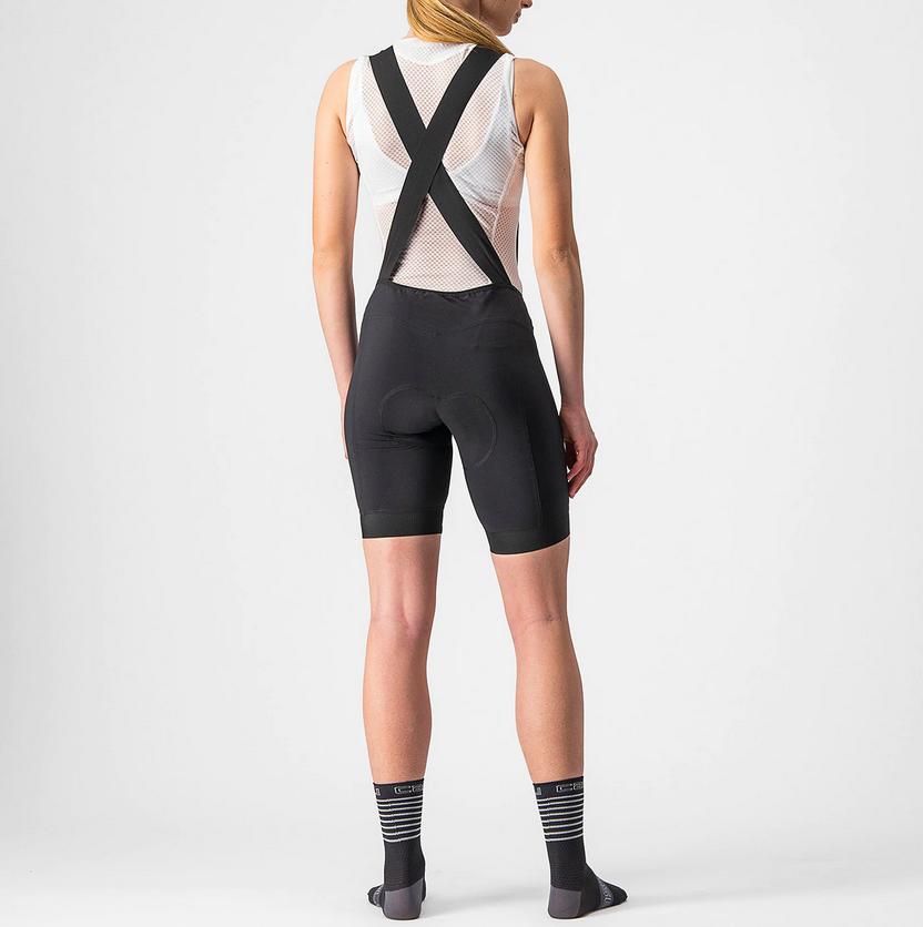 castelli castelli salopette donna endurance w bibshort nero