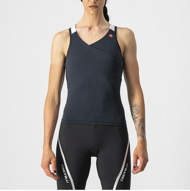 castelli castelli solaris top donna light nero bianco - foto 1