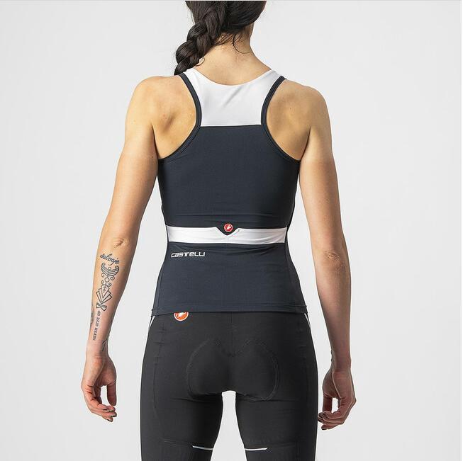 castelli castelli solaris top donna light nero bianco