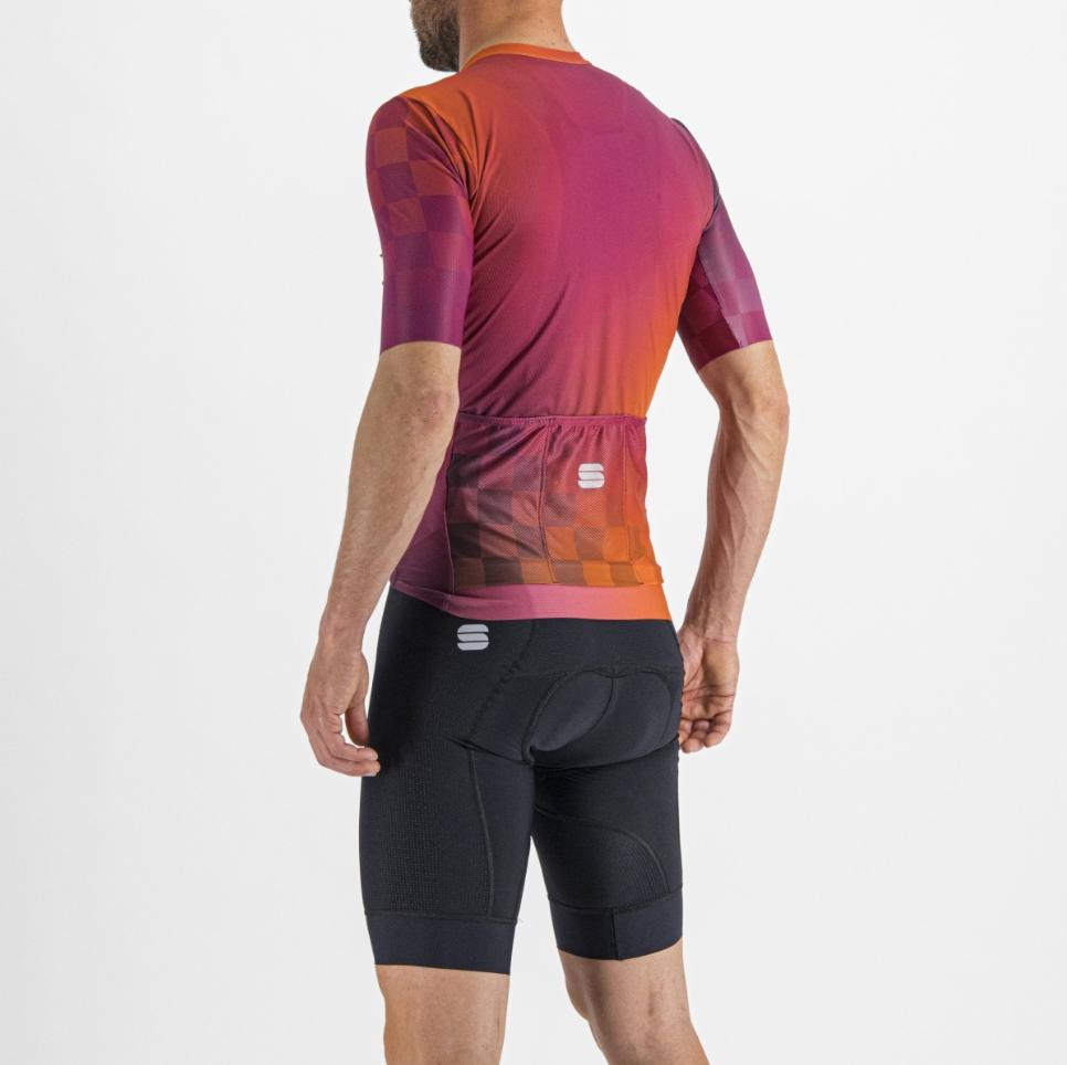 sportful sportful maglia mc rocket jersey - cyclamen carrot prune - foto 4