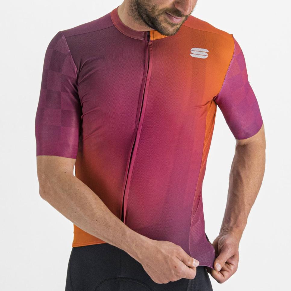 sportful sportful maglia mc rocket jersey - cyclamen carrot prune - foto 5