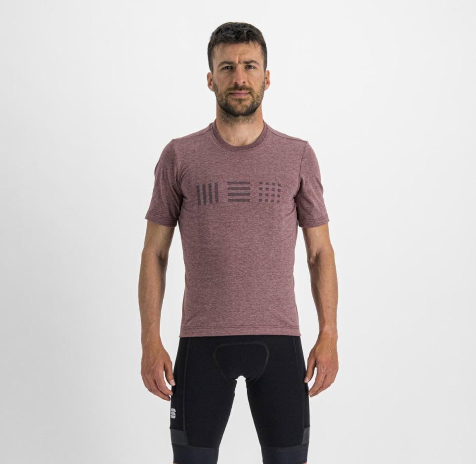 sportful sportful maglia m/c  giara tee - red wine