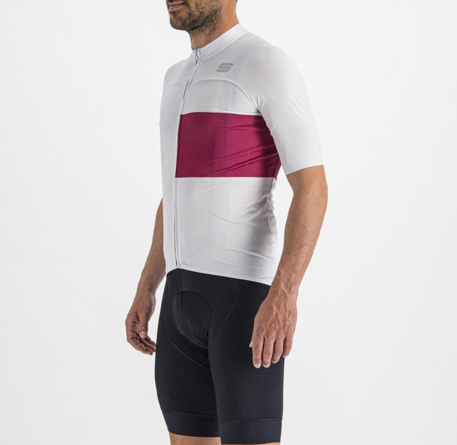 sportful sportful maglia snap jersey bianco ciclamino