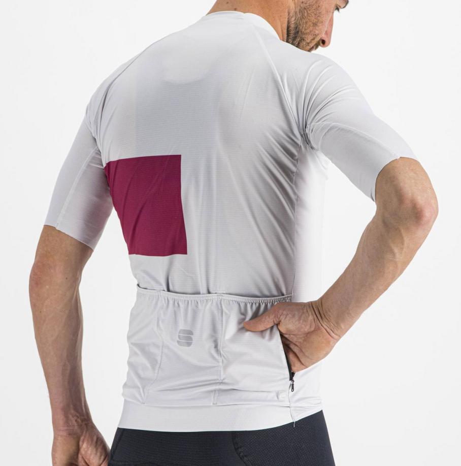 sportful sportful maglia snap jersey bianco ciclamino