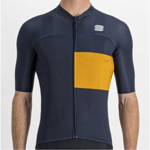 Maglia m/c snap jersey blu oro