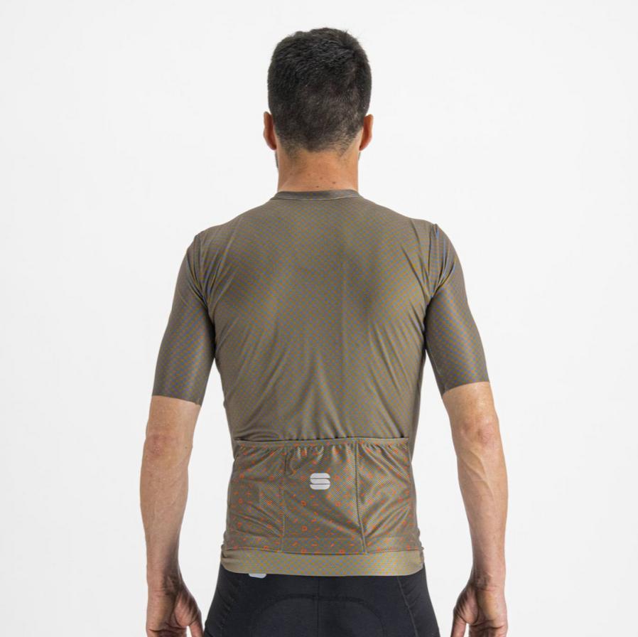 sportful sportful maglia  checkmate jersey marrone liquirizia