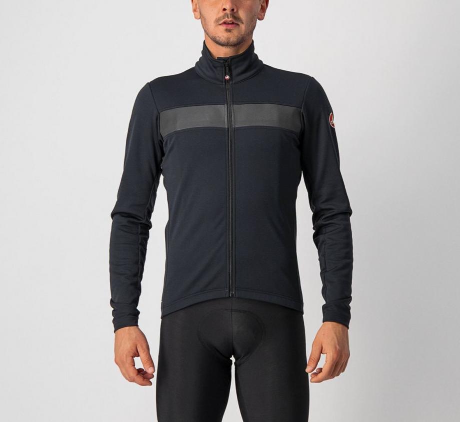 castelli castelli giacca raddoppia 3 jkt - light black/black reflex