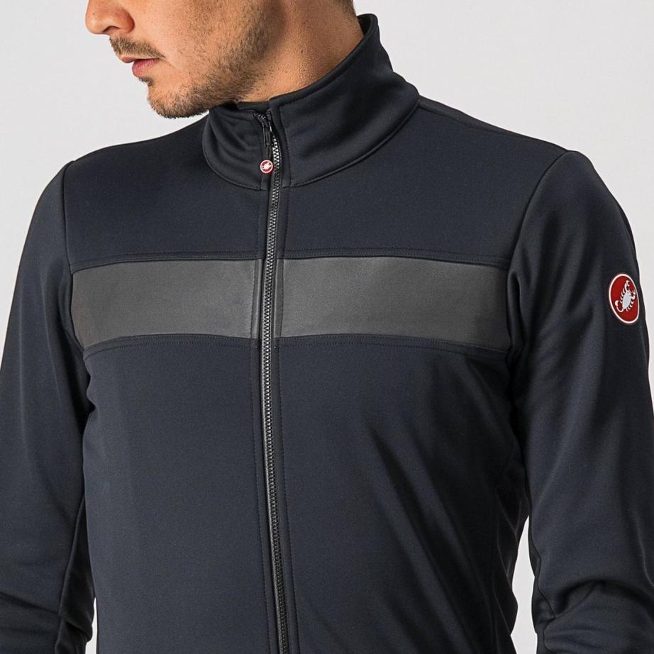 castelli castelli giacca raddoppia 3 jkt - light black/black reflex