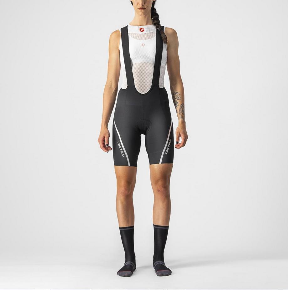 castelli castelli salopette donna velocissima 3 bibshort nero