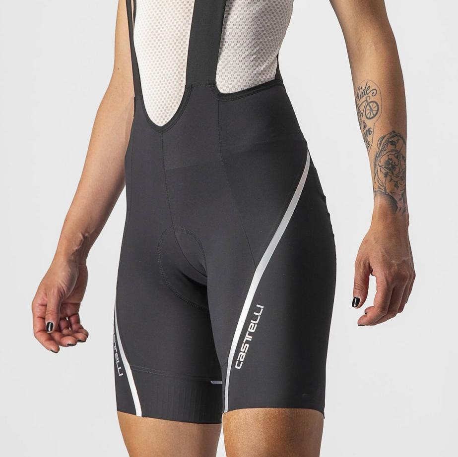 castelli castelli salopette donna velocissima 3 bibshort nero