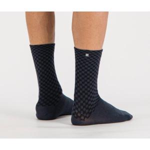 Calzino checkmate wint socks - black galaxy blue