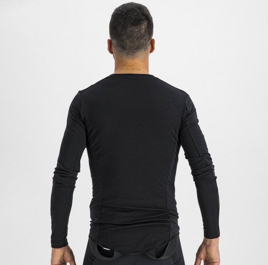 sportful sportful maglia merino layer tee ls nero