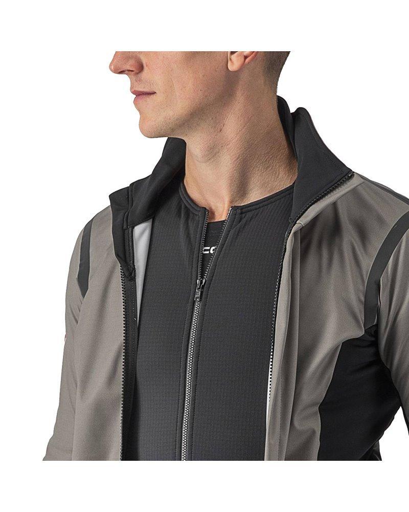 castelli castelli alpha ros 2 jacket - nickel gray/black 4520502-064