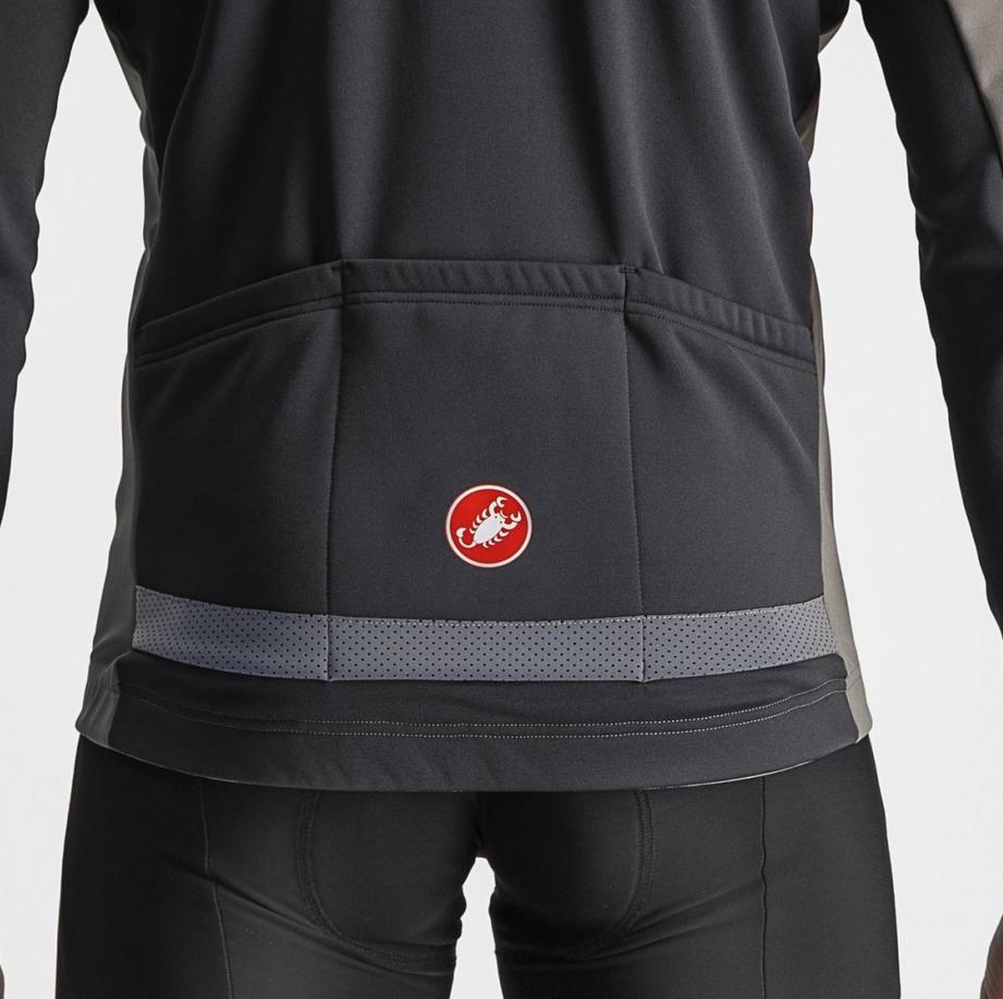 castelli castelli giacca transition 2 jacket grigio nikel - silver