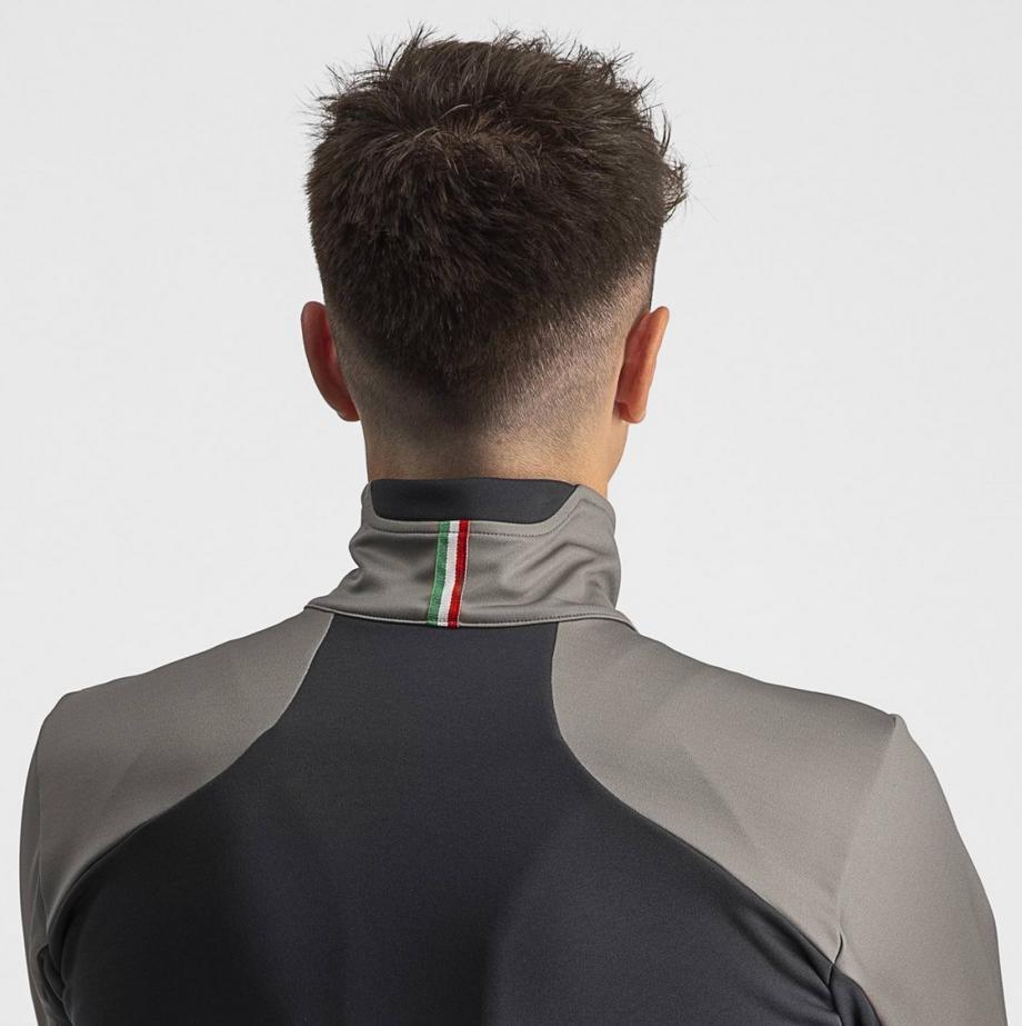 castelli castelli giacca transition 2 jacket grigio nikel - silver