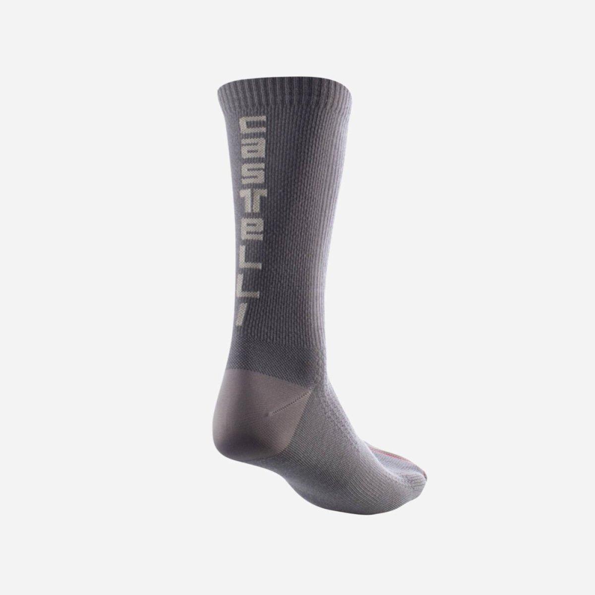 castelli castelli bandito 18 sock - nickel gray 4520540-064